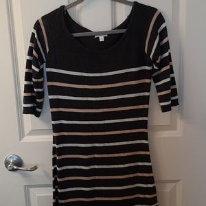 Striped sweater dress